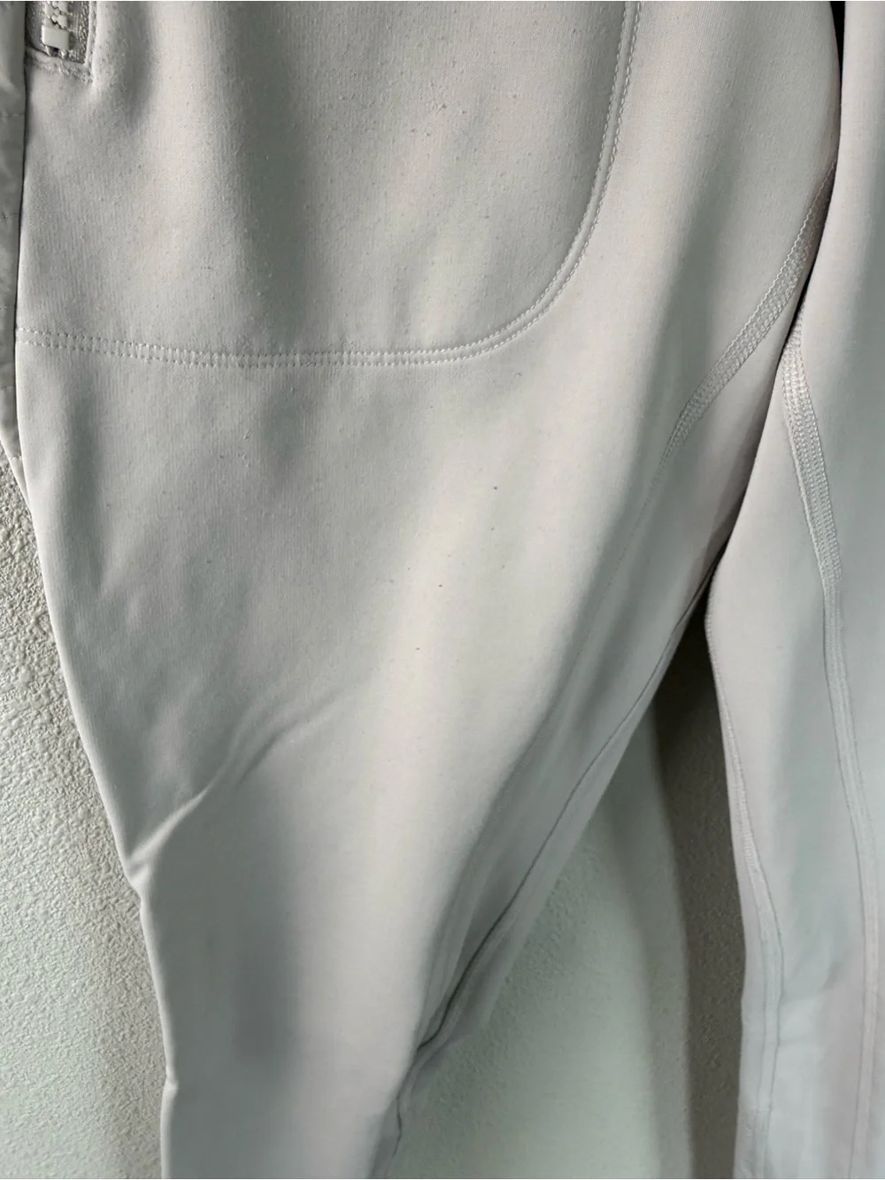 Athleta Peak Hybrid Fleece Tight Pant Birch Grey Winter Sport Ski Women’s Medium